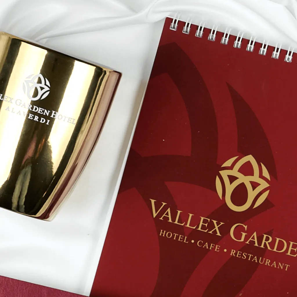 Корпоративные подарки Vallex Garden Hotel на заказ: Деталь комплектации, упаковки или фирменной графики.