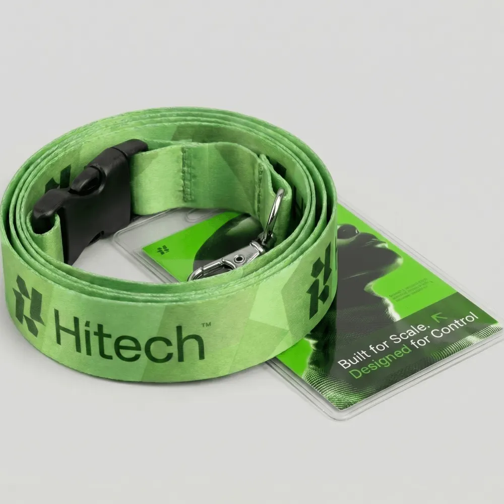 Ленты для бейджей с печатью логотипа Hitech на заказ, фотография проекта 8