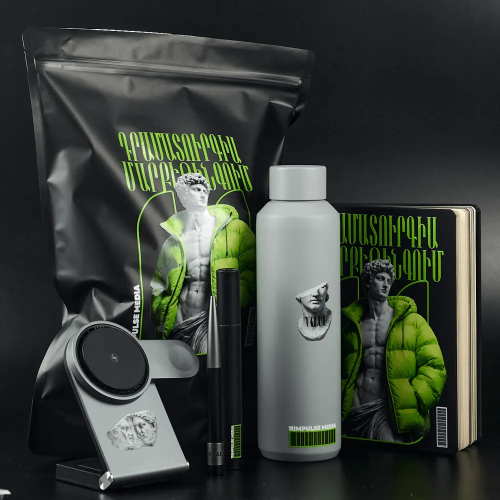 Welcome pack для офиса, удалёнки и выездной команды: фирменная съёмка POP GIFT, кадр 3