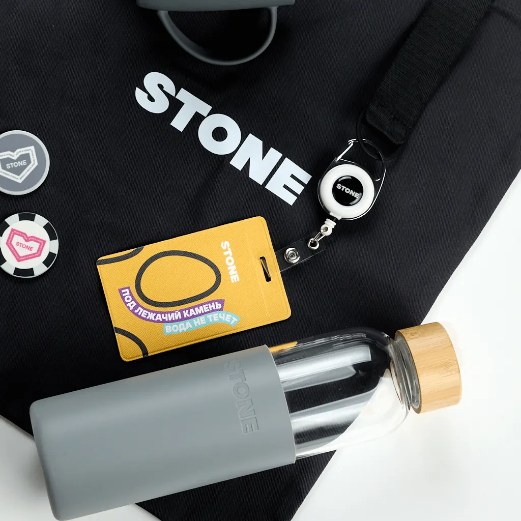 Welcome pack Stone для сотрудников: Деталь комплектации, упаковки или фирменной графики.