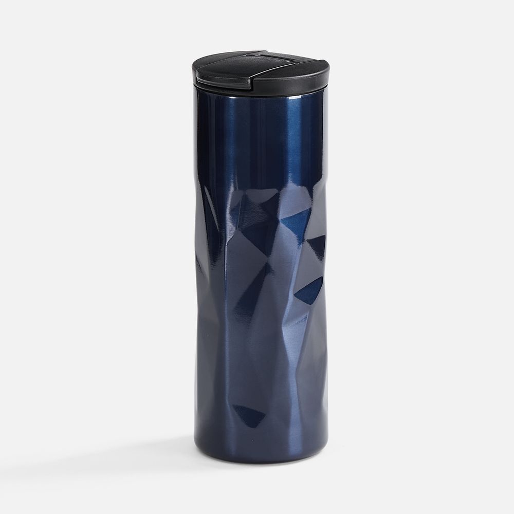 Термостакан Gems Black Sapphire, черный сапфир (синий), черный
