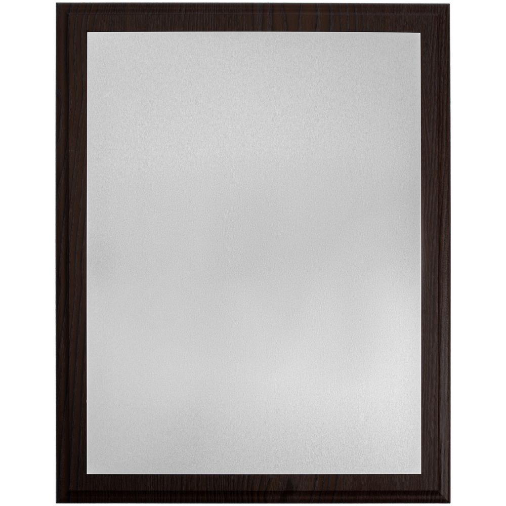 Плакетка Plaque XL, венге с серебристой пластиной — кубки с логотипом на заказ