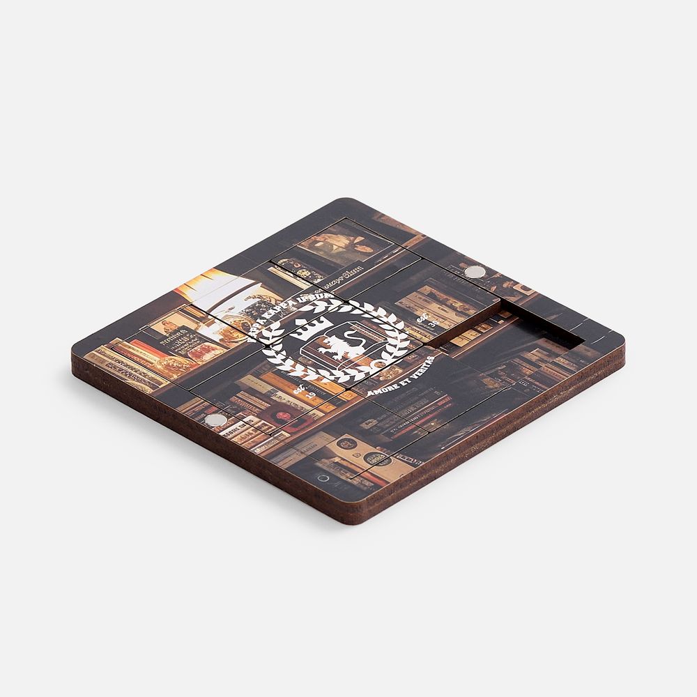 Головоломка-пятнашки с крышкой PuzzleBox на заказ, без уточнения