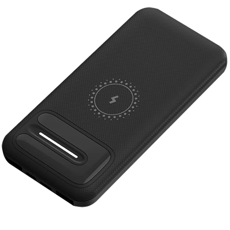 Внешний аккумулятор Odyssey, 10000 mAh с беспроводной зарядкой, Черный