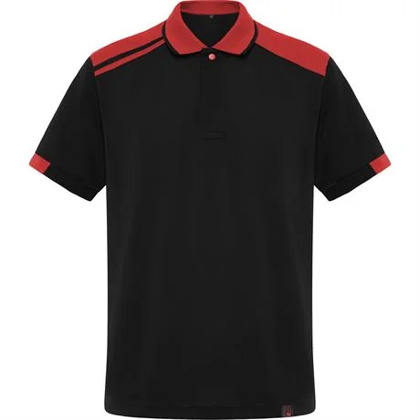Футболка поло SAMURAI мужская, МОРСКОЙ СИНИЙ/КОРОЛЕВСКИЙ СИНИЙ 3XL, Черный/Красный