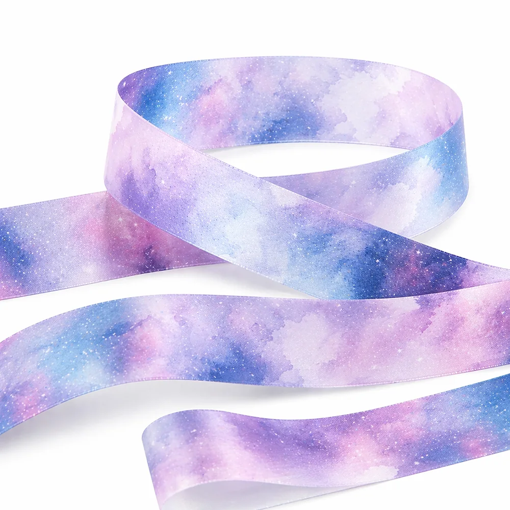 Лента для шляпы RIBBON с полноцветной, одностороней печатью, 25х670мм, Мультиколор