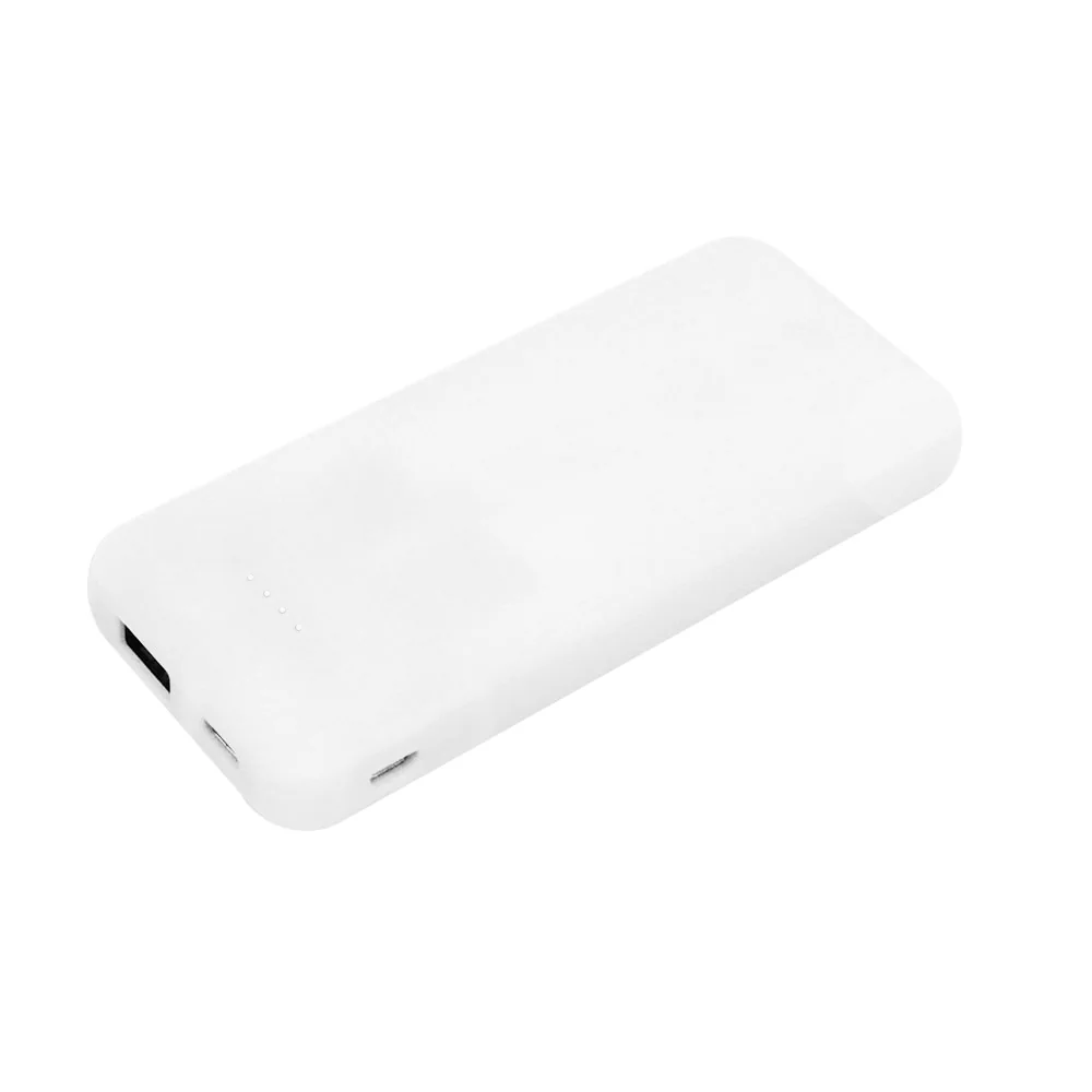 Внешний аккумулятор Arrida 5000mAh, с покрытием Baby skin, Белый