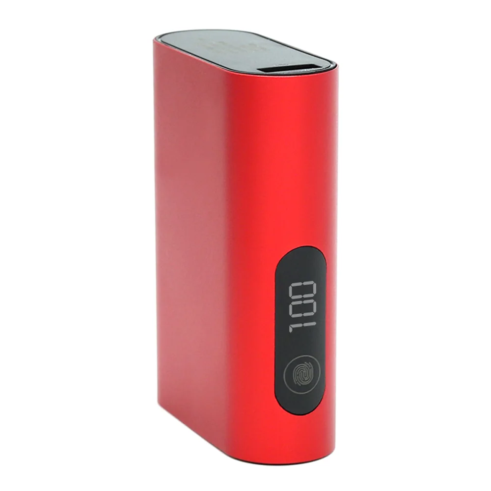 Внешний аккумулятор в металлическом корпусе Wōdan, сенсорный, 10000mAh, Красный