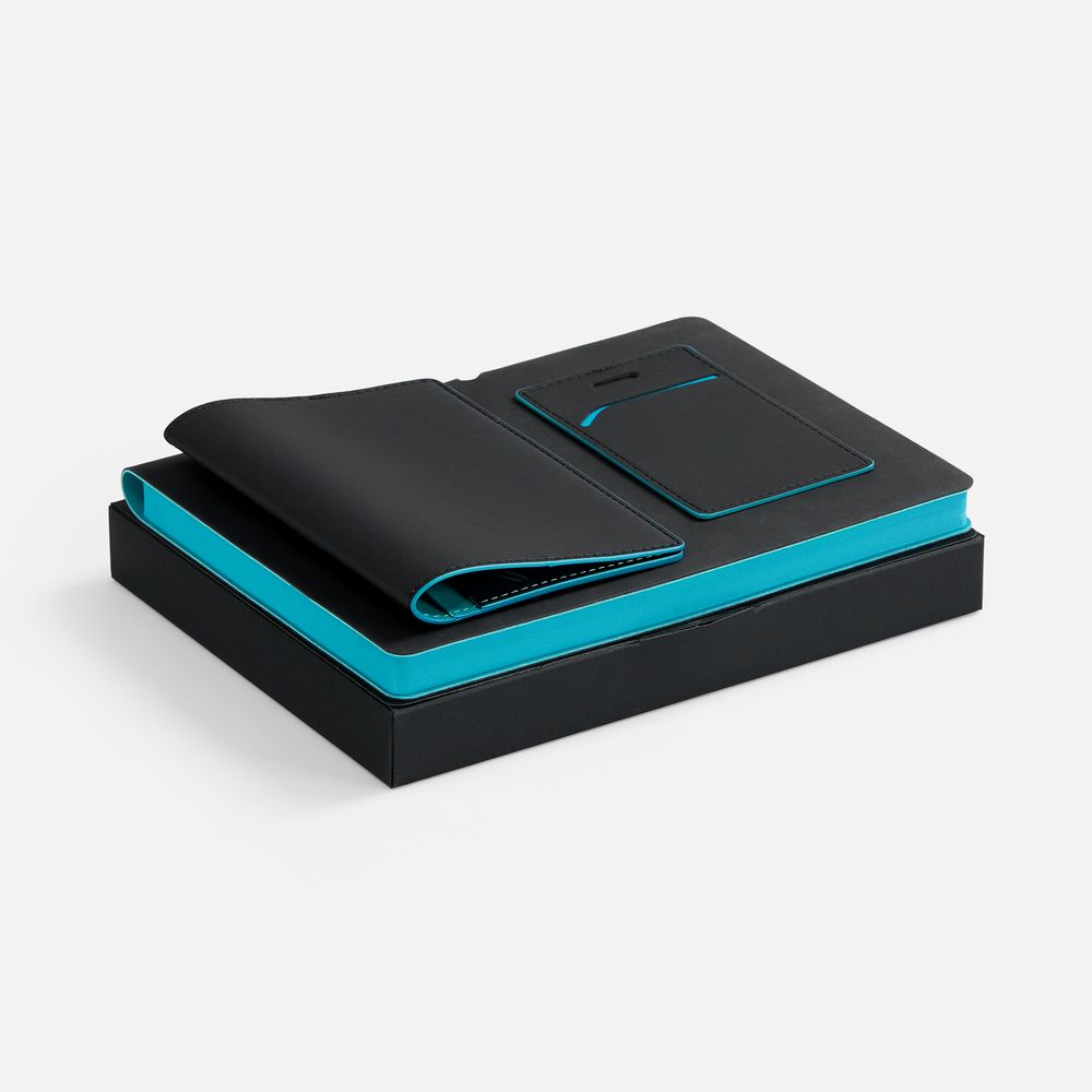 Набор Multimo, черный с красным — офисные наборы с логотипом