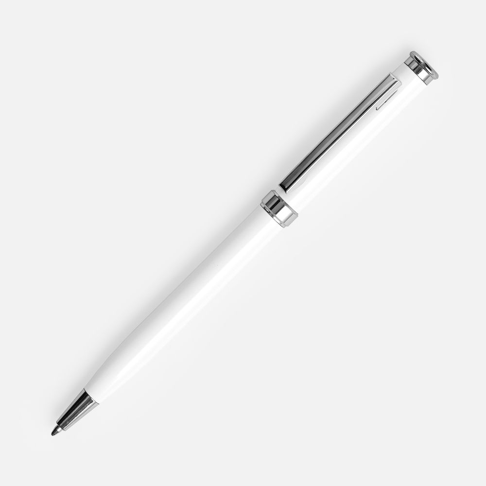 Ручка шариковая Finn Chrome, белая