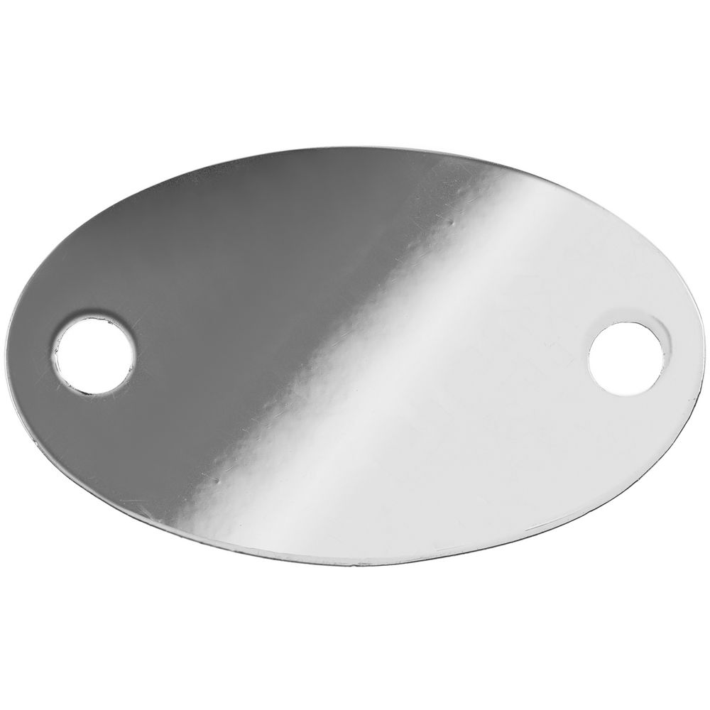 Шильдик металлический Alfa Oval, серебристый