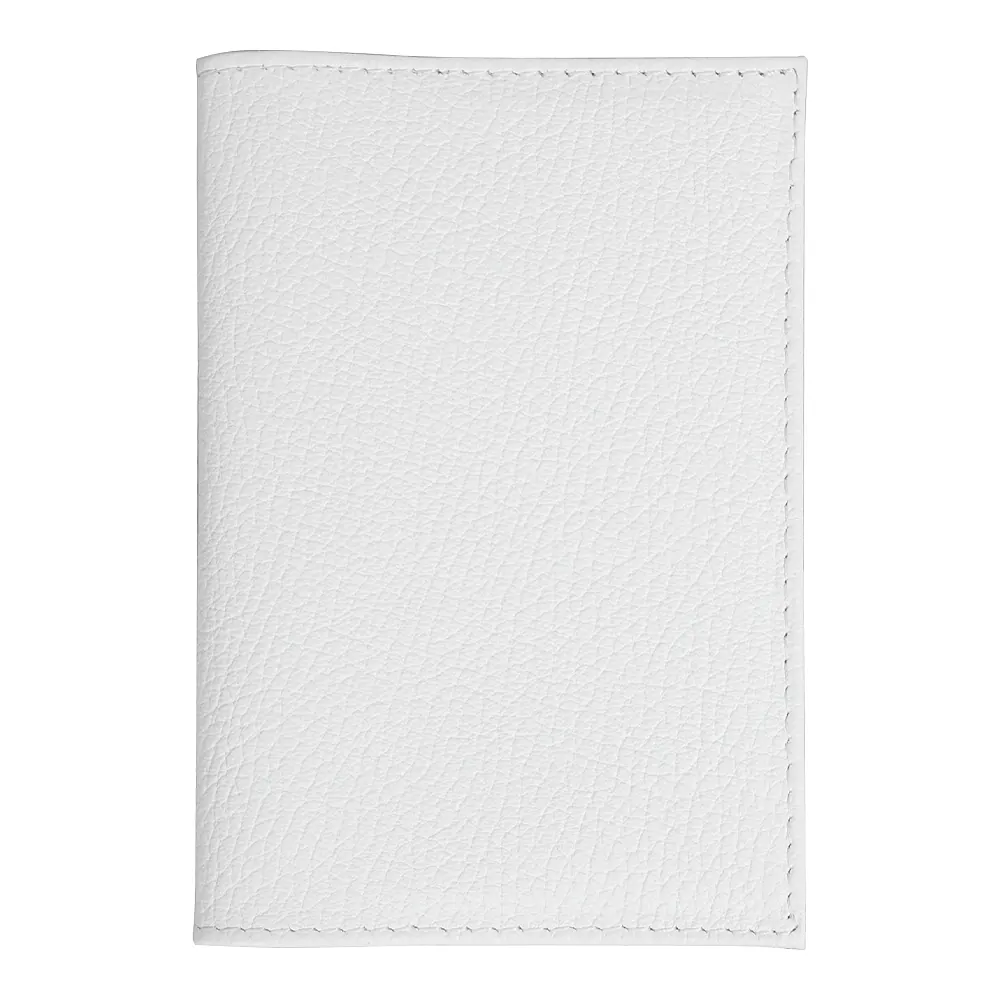 Обложка для автодокументов Leather Sky Flotter Sun из натуральной кожи, белая, белый