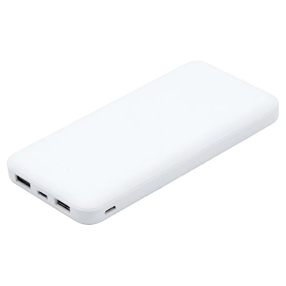Внешний аккумулятор (powerbank) «Amper», 10 000 mAH, 5V 2.0 A, белый, белый