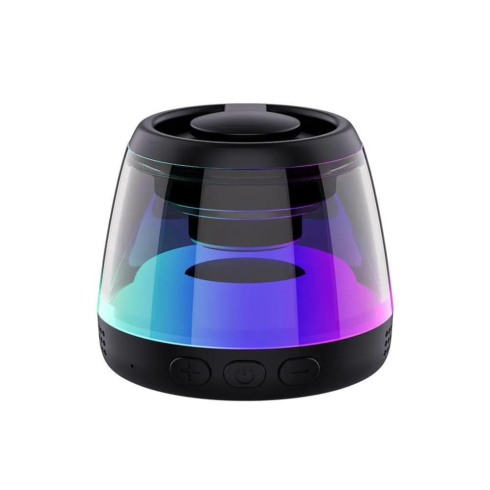 Колонка беспроводная MyTone Light Magnet Sound, со светомузыкой, черная, черный