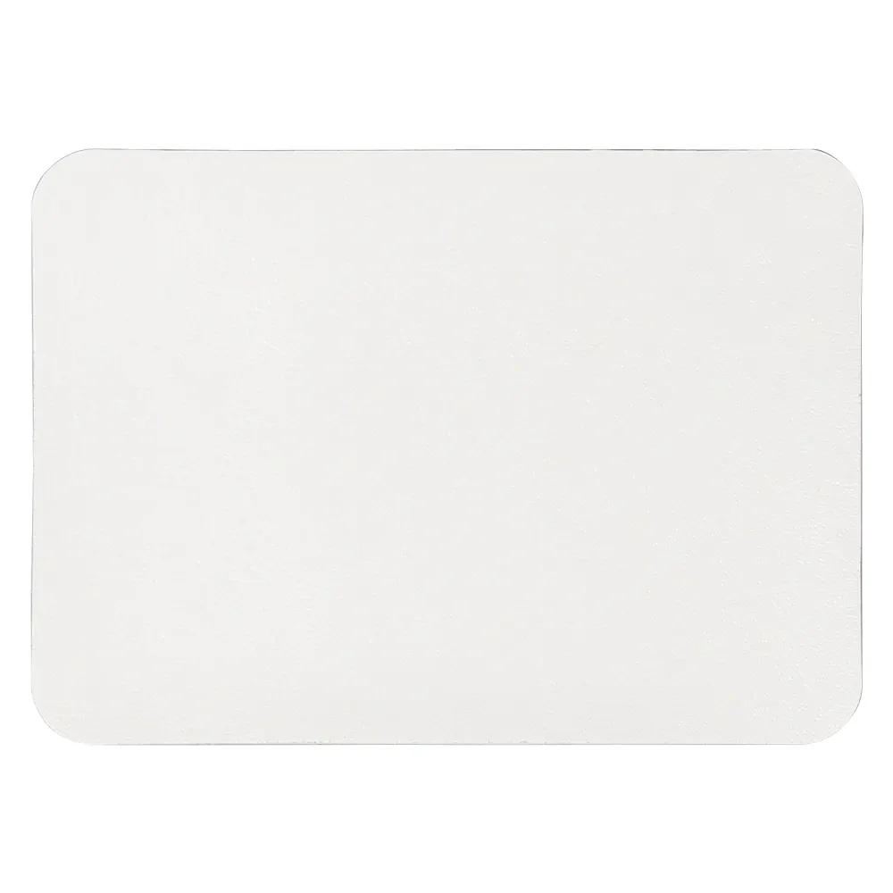 Шеврон Rectangle Cowhide размер 50*70 мм, белый, со скругленными углами, белый