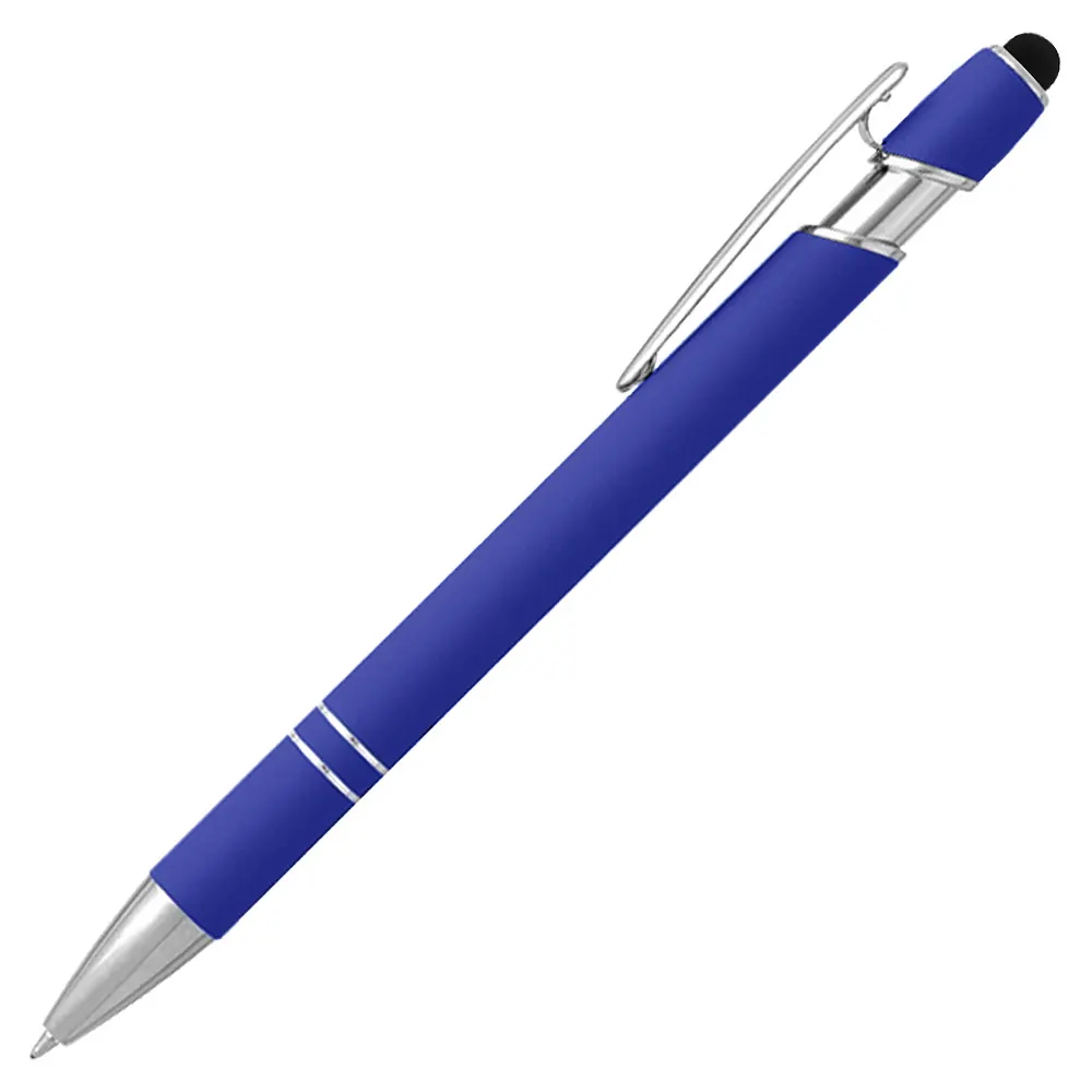 Ручка шариковая, Star Soft Touch Shiny Silver Requis, белая, синий