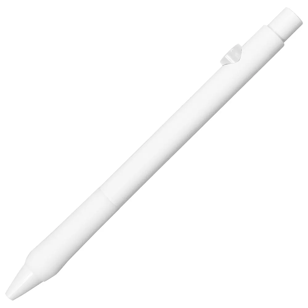 Ручка гелиевая Allegro Soft Grip, пластиковая, белая, белый