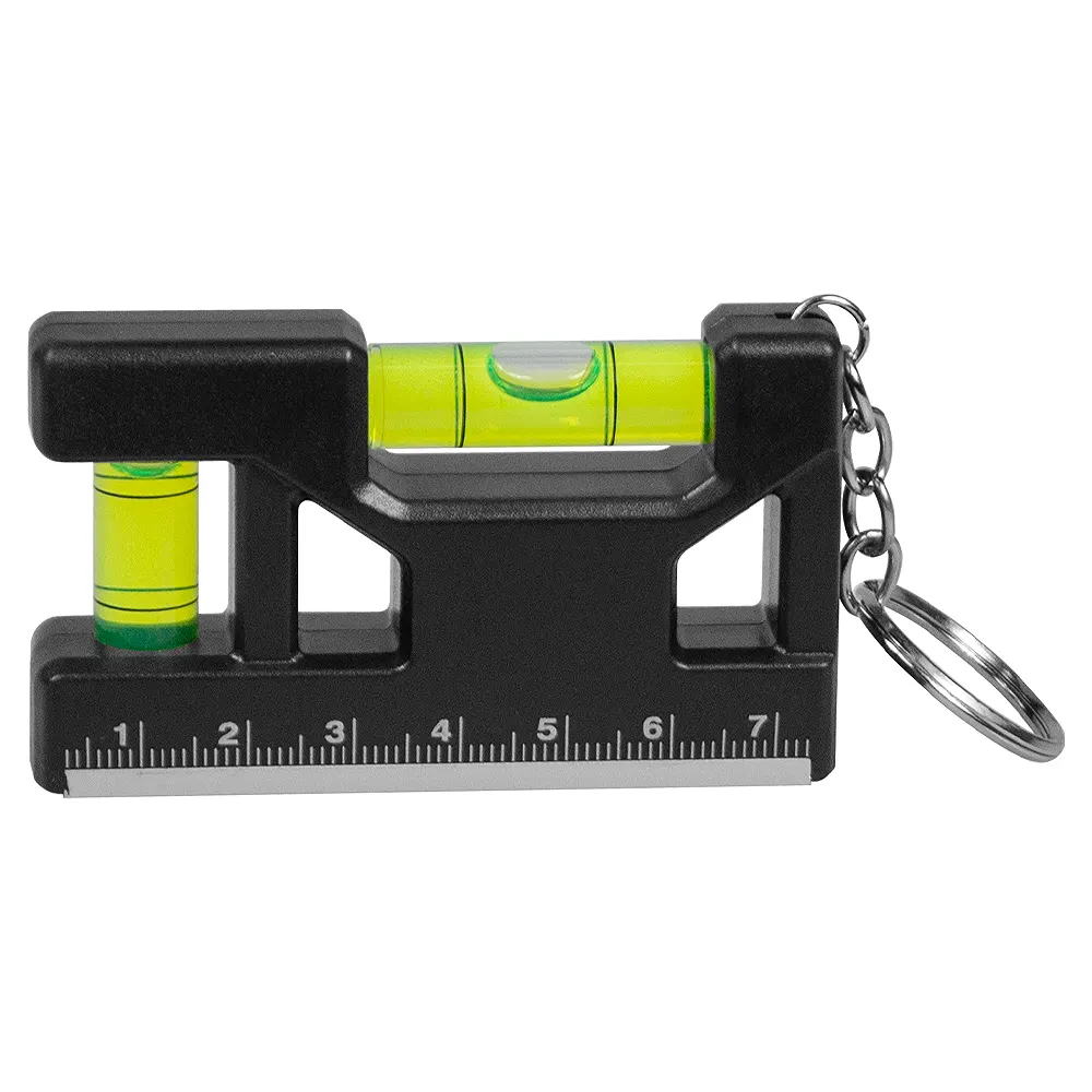 Брелок уровень Tools Pocket level, пластиковый, черный, черный