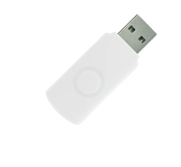 Корпус для флеш накопителя Twister 32GB, пластик Софт Тач, синий, белый