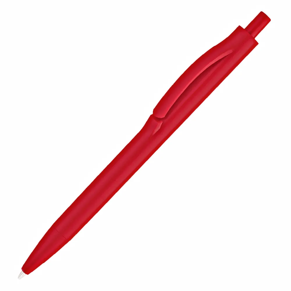Ручка шариковая IGLA COLOR, пластиковая, белая — ручки с логотипом