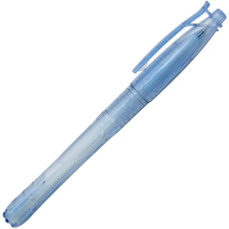 Ручка шариковая, пластиковая, синяя, BOTTLE Pen, голубой