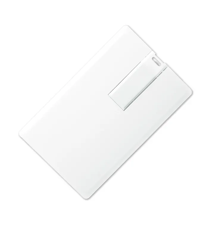 Флеш накопитель USB 2.0 в виде кредитной карты 16GB, пластик, белый, белый