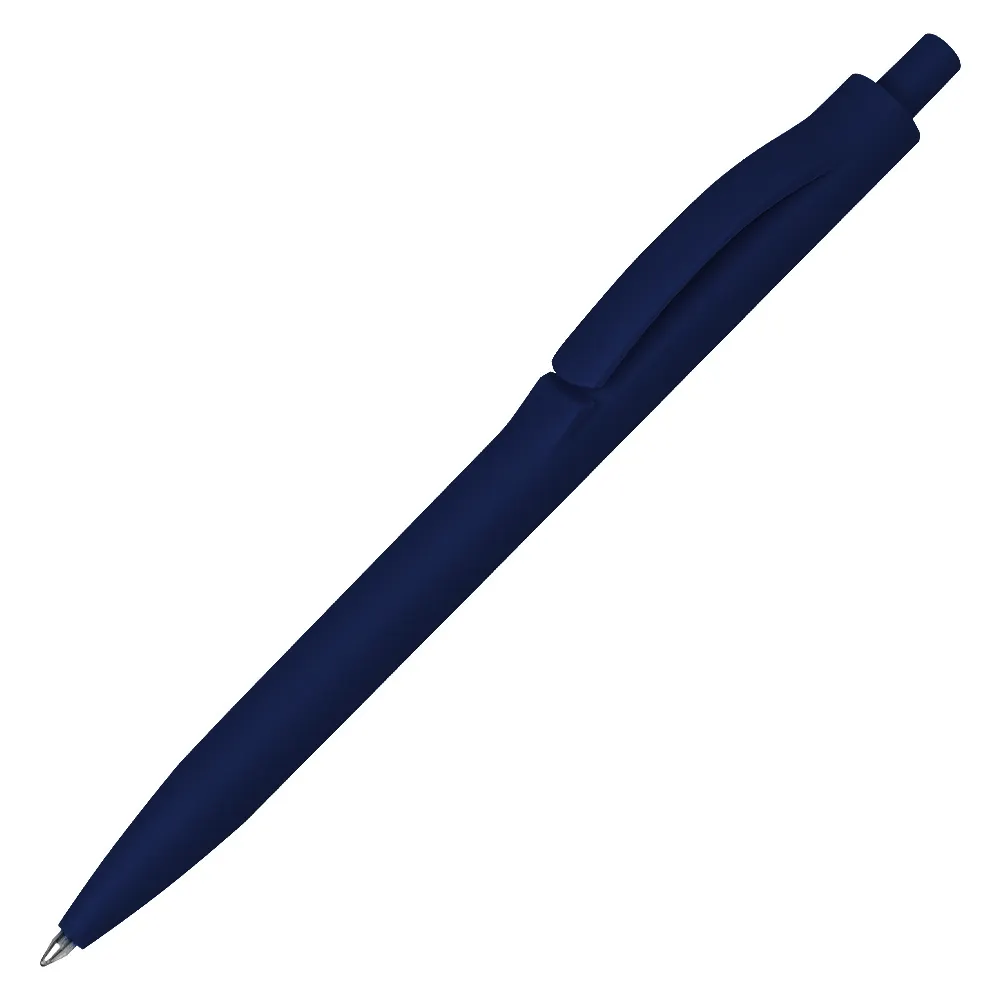 Ручка шариковая IGLA SOFT, пластиковая, софт-тач, синяя, синий-655 / синий