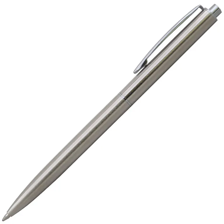 Ручка шариковая, металлическая, хром, золото / серебро