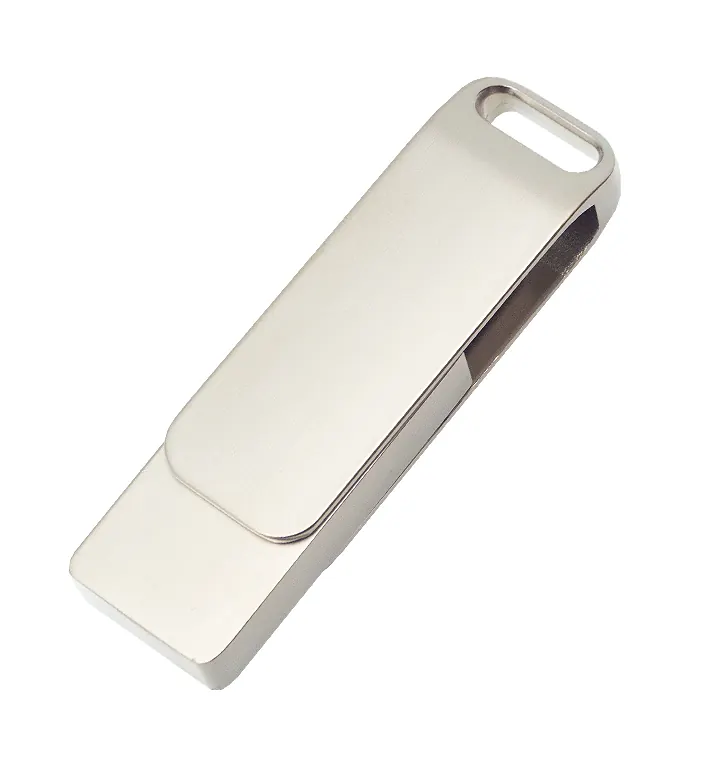 Флеш накопитель Bergamo, USB 2.0 16GB, металл, серебро, серебристый