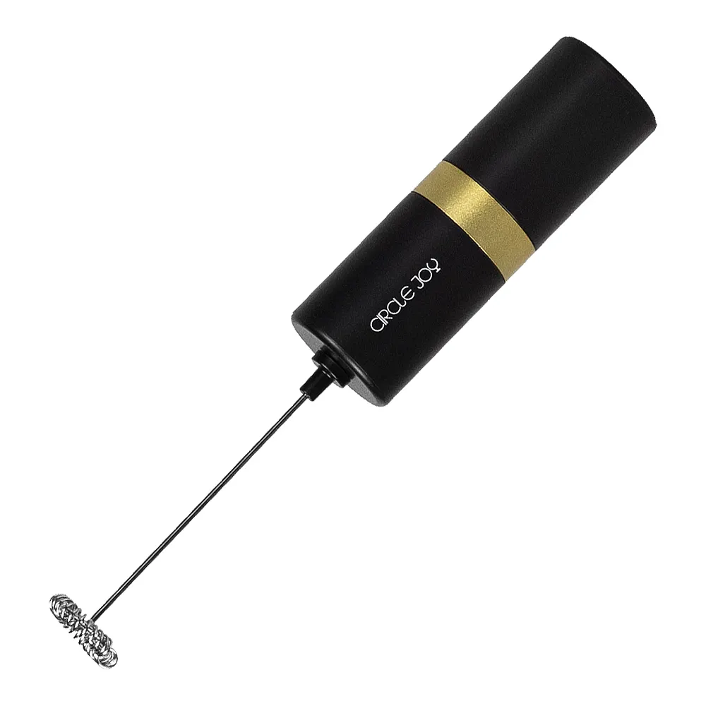 Вспениватель молока электрический, CIRCLE JOY Electric Milk Frother, черный/золото, черный