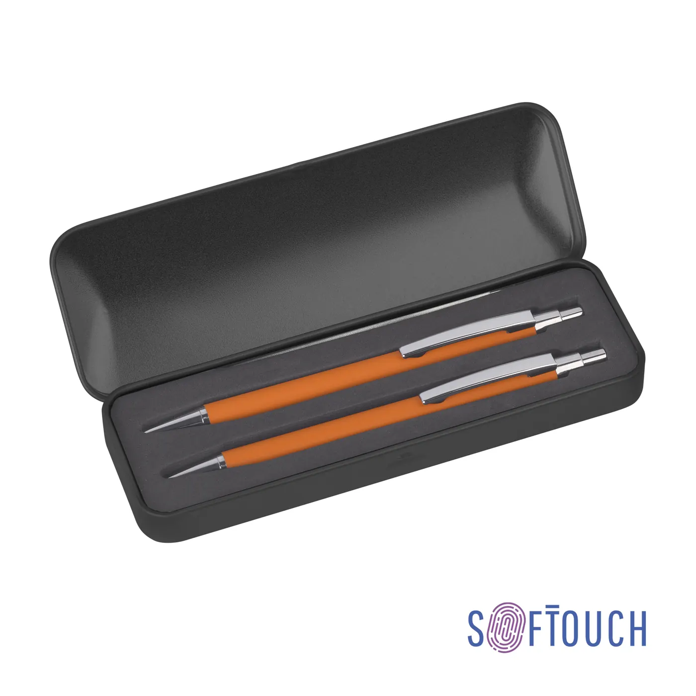 Набор "Ray" (ручка+карандаш), покрытие soft touch — арт. 7431-10/3S, оранжевый