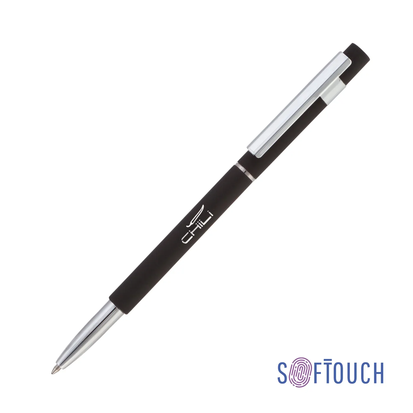 Ручка шариковая "Star", покрытие soft touch — арт. 6812-3S, черный