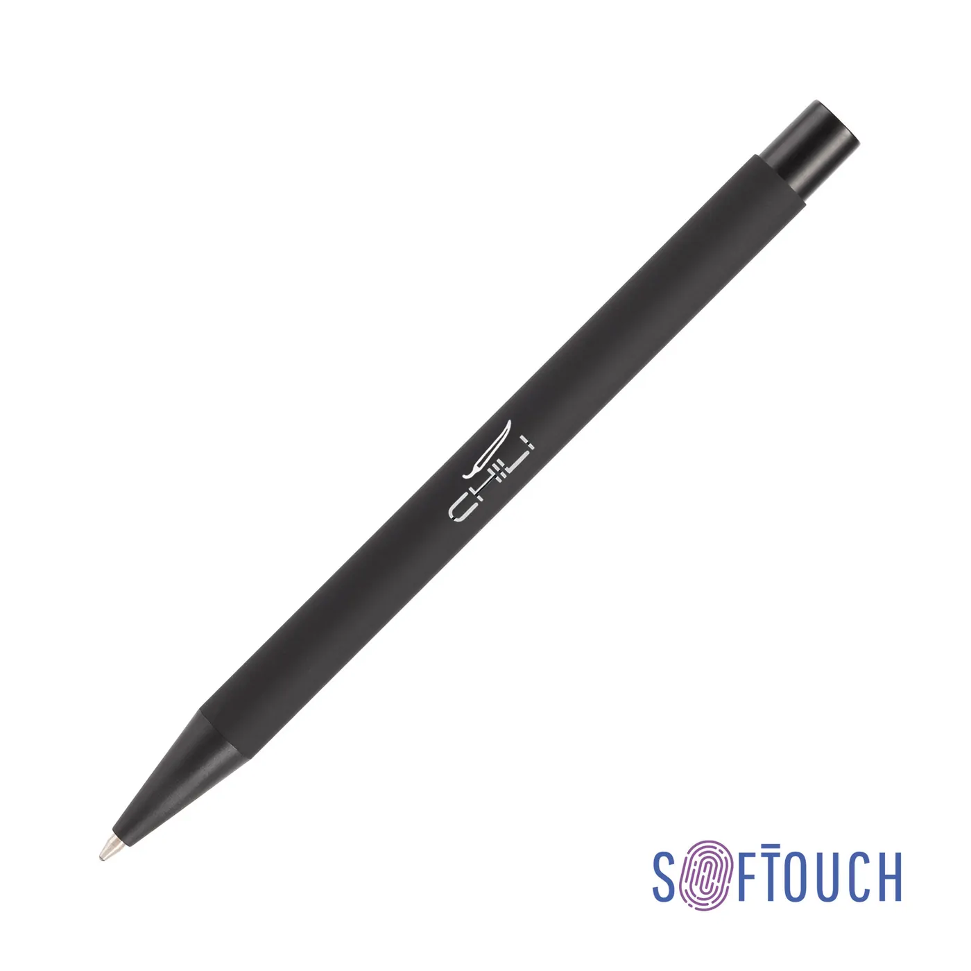Ручка шариковая "Aurora", покрытие soft touch — арт. 6818-3/3S, черный