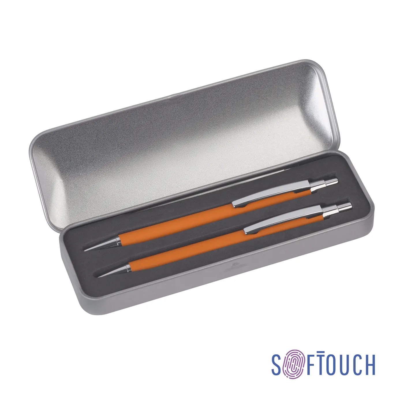Набор "Ray" (ручка+карандаш), покрытие soft touch — арт. 7426-10S, оранжевый