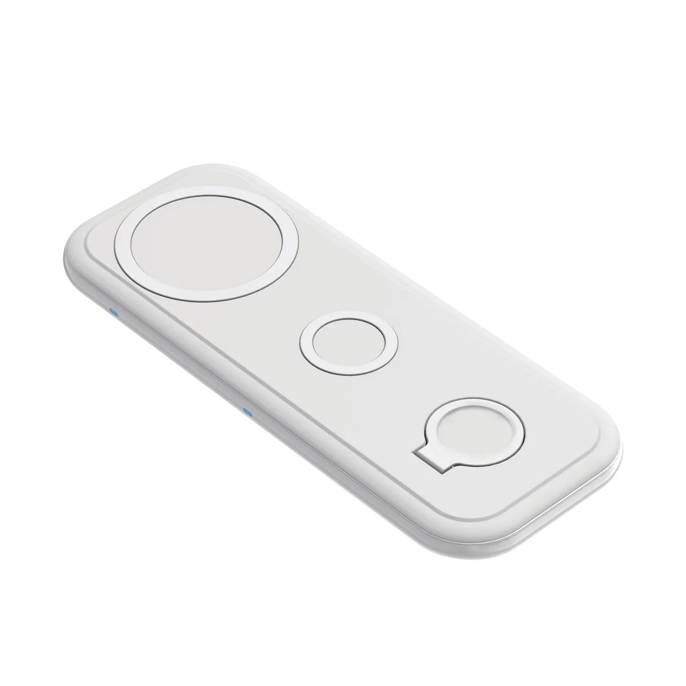 Настольная беспроводная (15W) зарядная станция "Snow Board" для смартфона, часов и наушников, белый