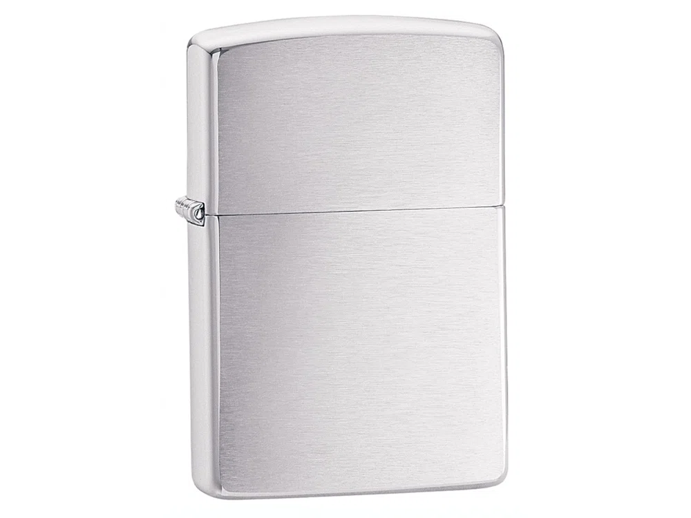Зажигалка ZIPPO Classic с покрытием Brushed Chrome, серебристый