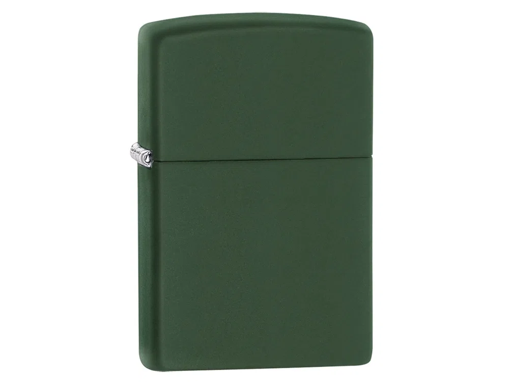 Зажигалка ZIPPO Classic с покрытием Green Matte, зеленый