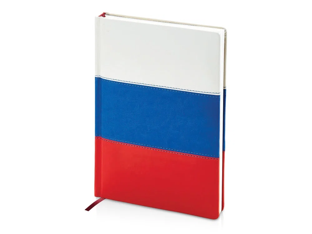 Ежедневник недатированный А5+ Россия. Флаг, мультиколор