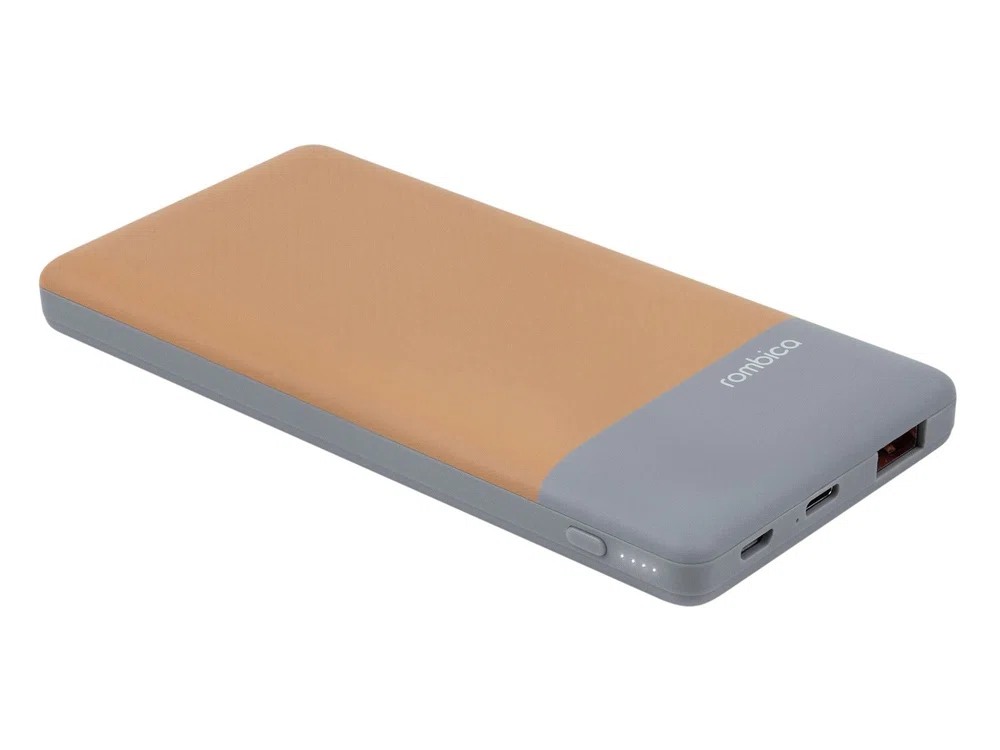 Внешний аккумулятор NEO Charge 4C, 10000 mAh, светло-коричневый, светло-серый