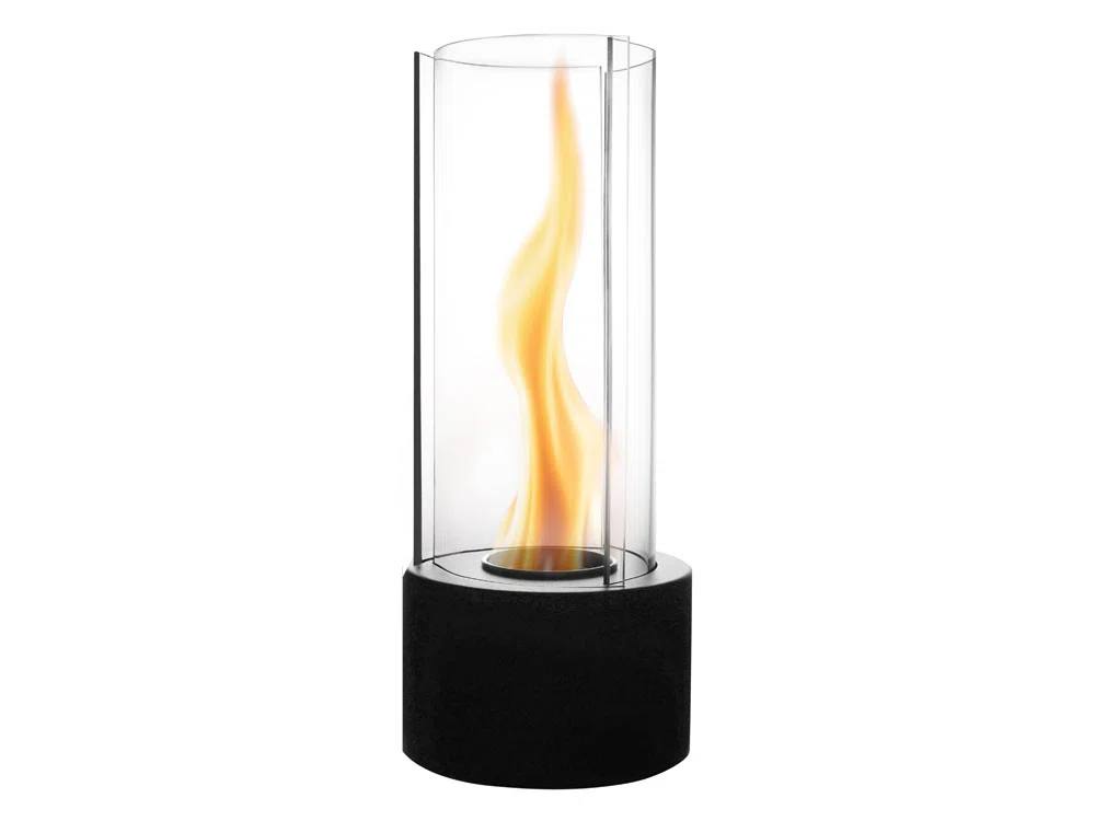 Биокамин с вьющимся пламенем Dance of flame, черный