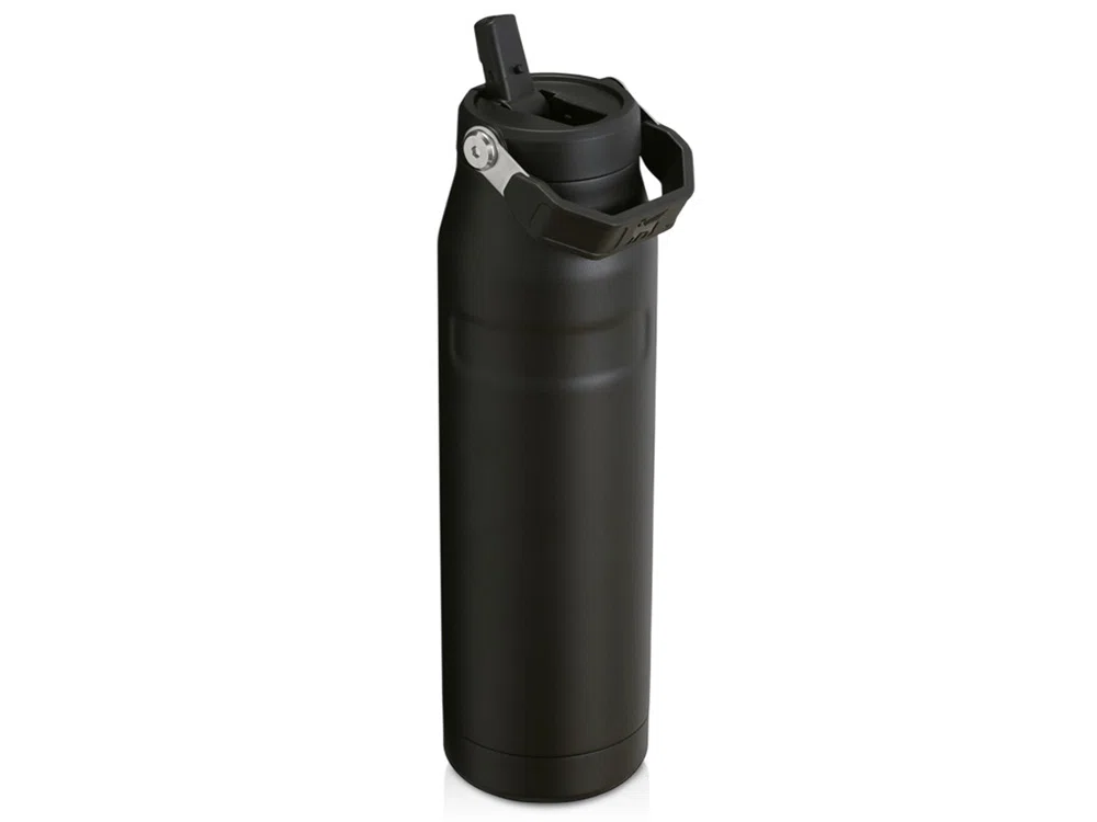 Бутылка для воды с откидной трубочкой Stanley IceFlow™ 2.0, 1,06 л, черный