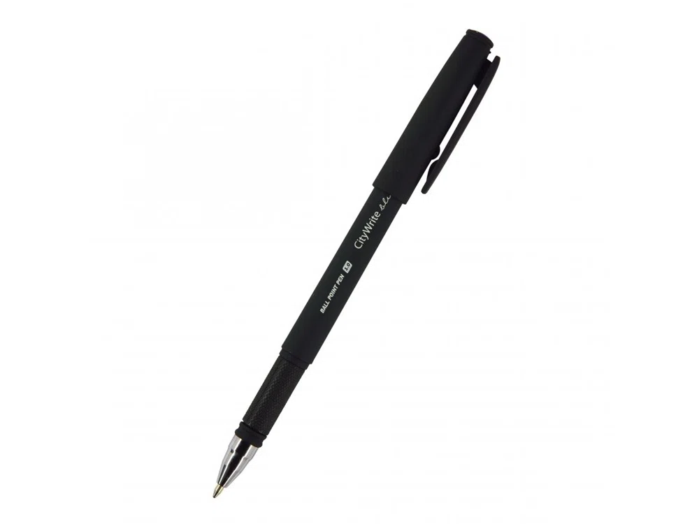 Ручка пластиковая шариковая CityWrite Black, черный