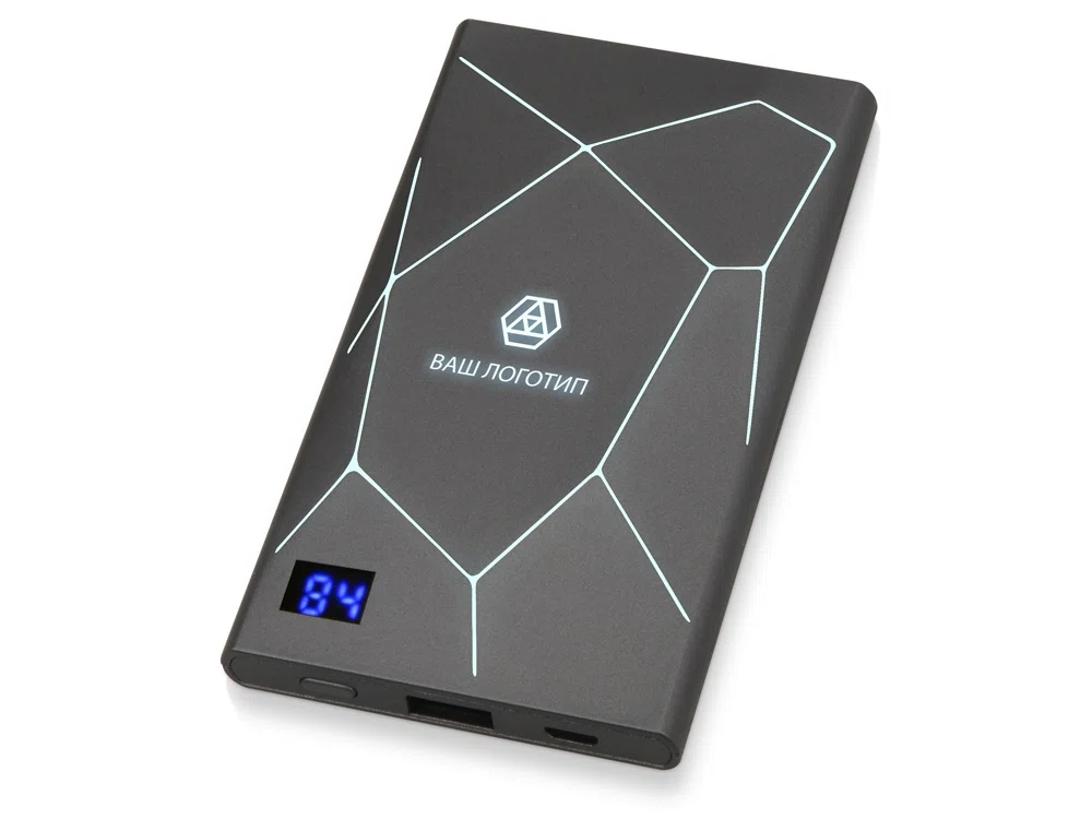Внешний аккумулятор Geo, 4000 mAh, мокрый асфальт