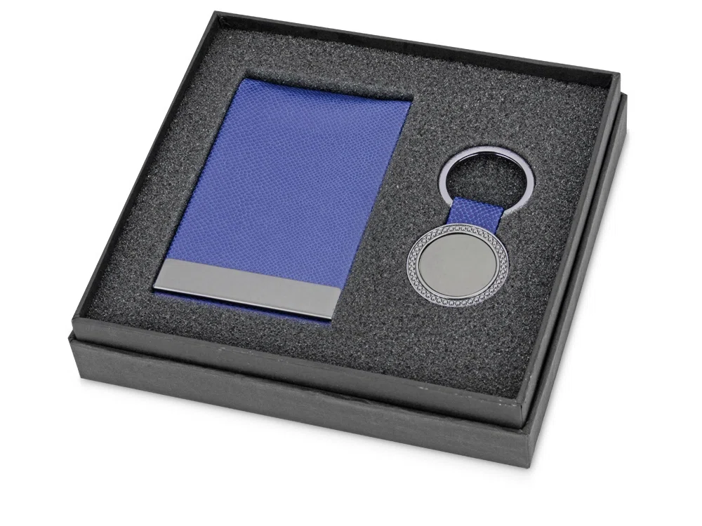 Подарочный набор Аллен, синий/серебристый