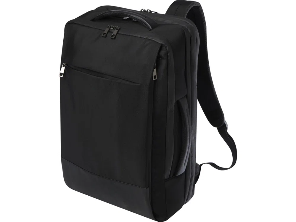 Расширяемый рюкзак Expedition Pro для ноутбука 17'' из переработанных материалов, черный