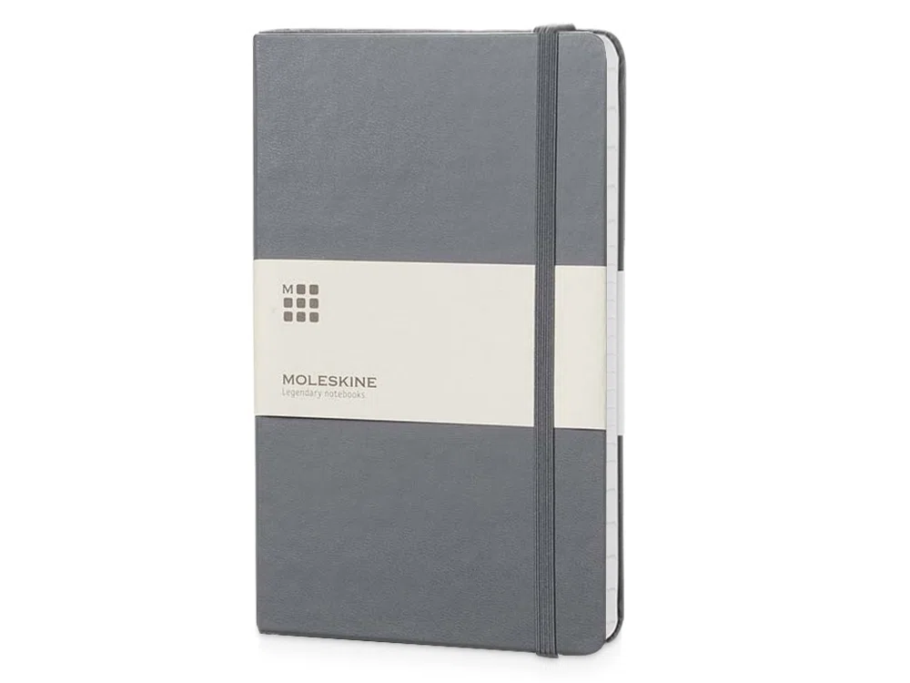 Записная книжка А5 (Large) Classic (в линейку), серый