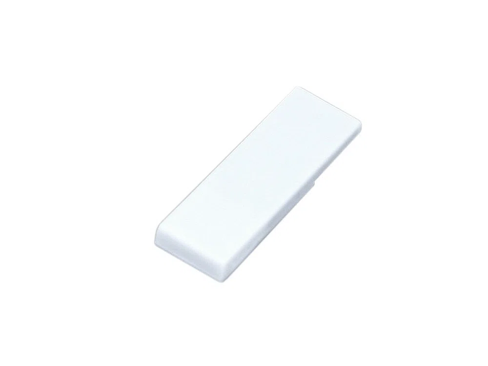 USB 2.0- флешка промо на 16 Гб в виде скрепки, белый