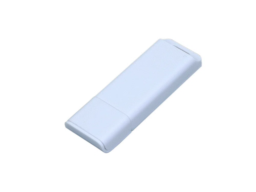 USB 2.0- флешка на 32 Гб с оригинальным двухцветным корпусом, белый