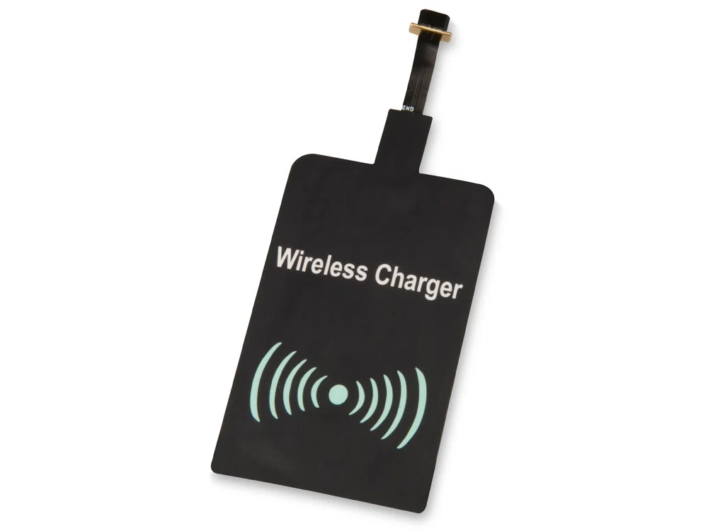Приёмник Qi для беспроводной зарядки телефона, Micro USB, черный