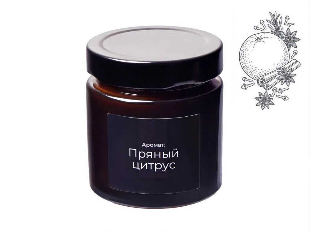 Свеча ароматическая Noella, пряный цитрус — свечи с логотипом